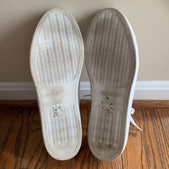 New Republic by Mark Monairy white sneakers. Very gently used. Great condition. - Picture 4 of 5
